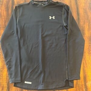 Under Armour Black Long-Sleeve ColdGear Fitted Crew